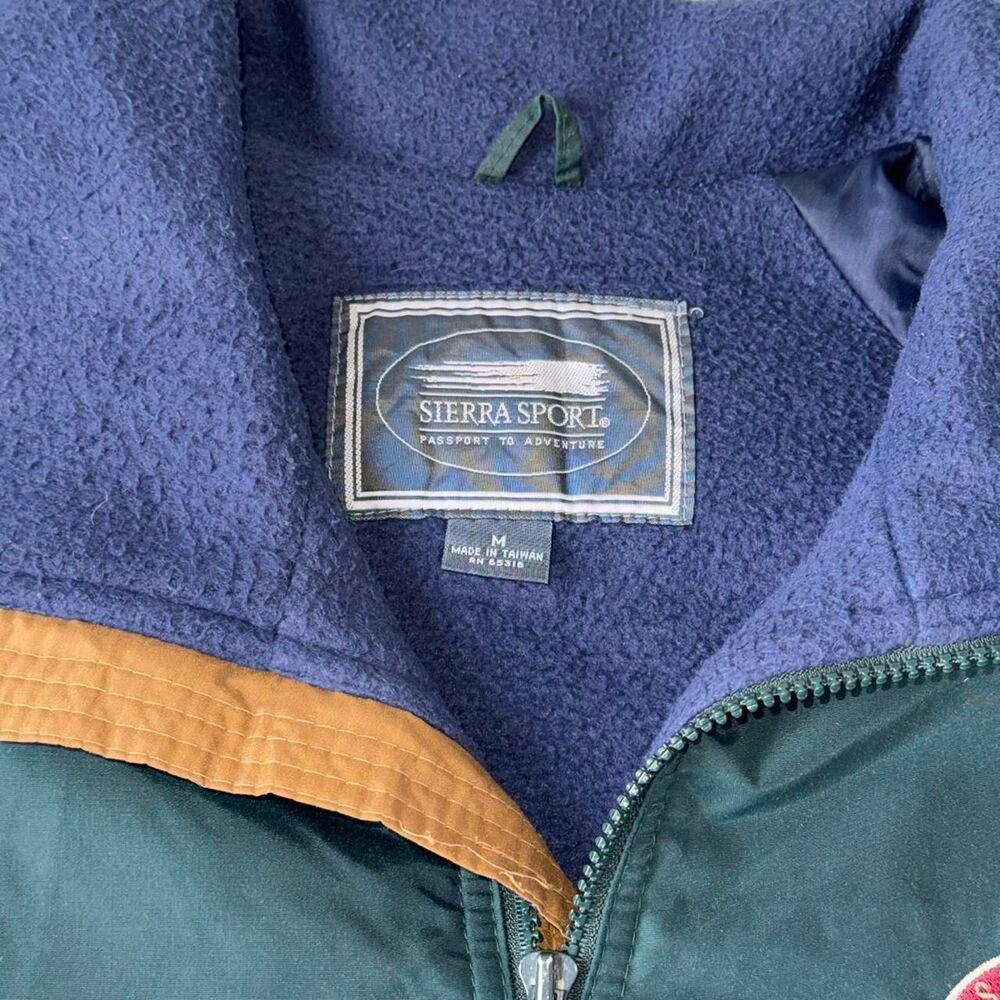 Vintage Sierra Sport Mississippi State Fleece Lined‎ Windbreaker - Picture 3 of 8
